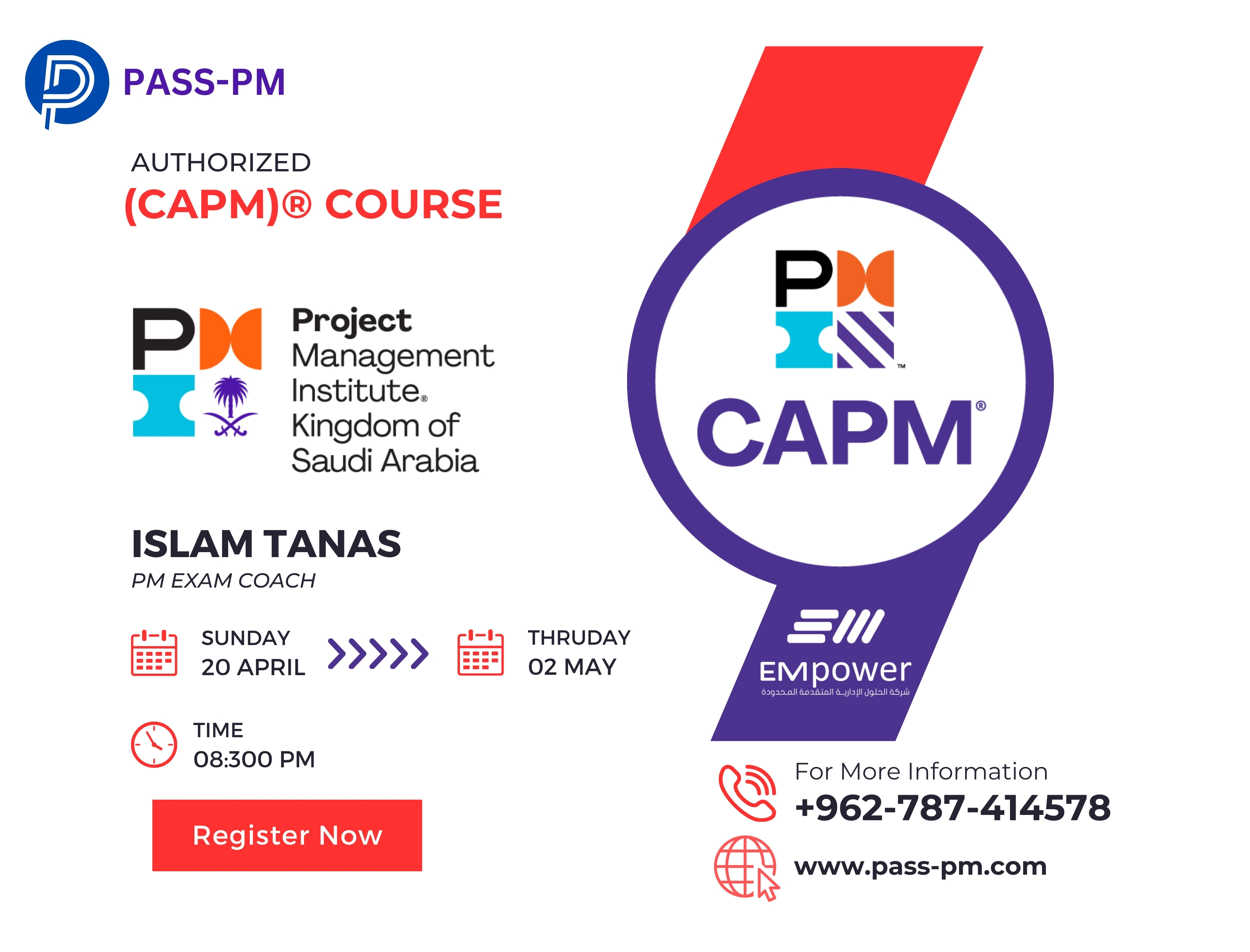 Certified Associate in Project Management (CAPM)® - EMPOWER - PMI Saudi Arabia Chapter